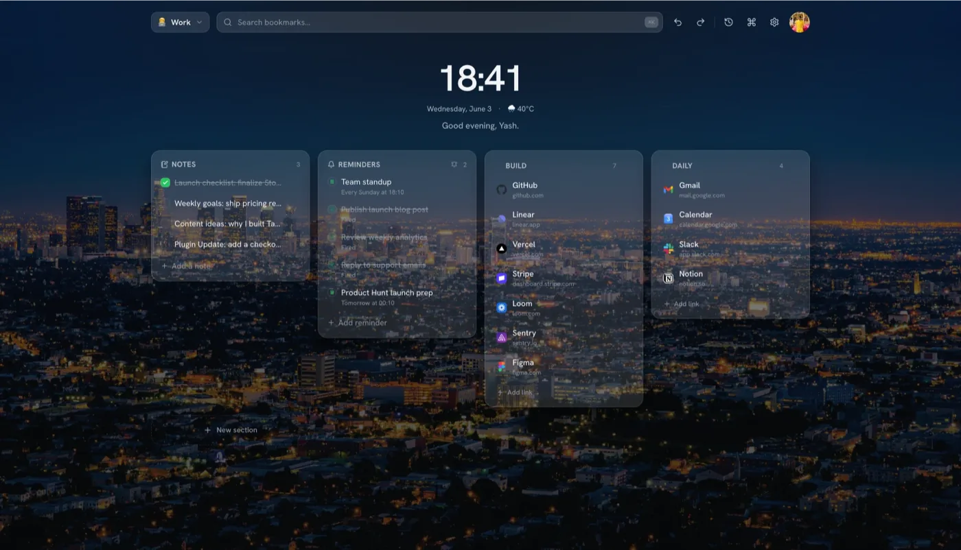 Tabisto in the City theme